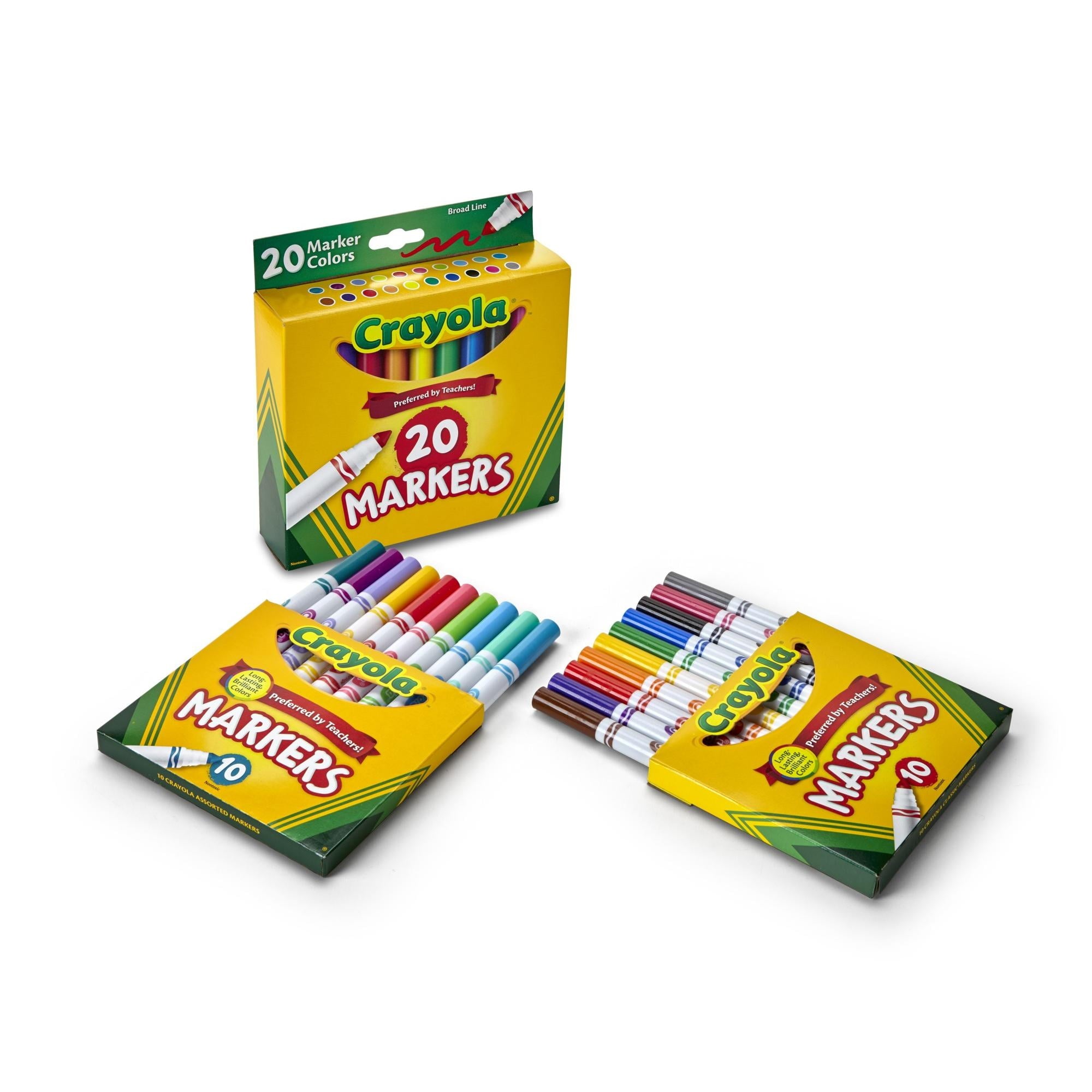 Crayola Broad Line Markers, 20 Ct Classic Colors, School Supplies for Teachers and Kids, Classroom Supplies - Image 2