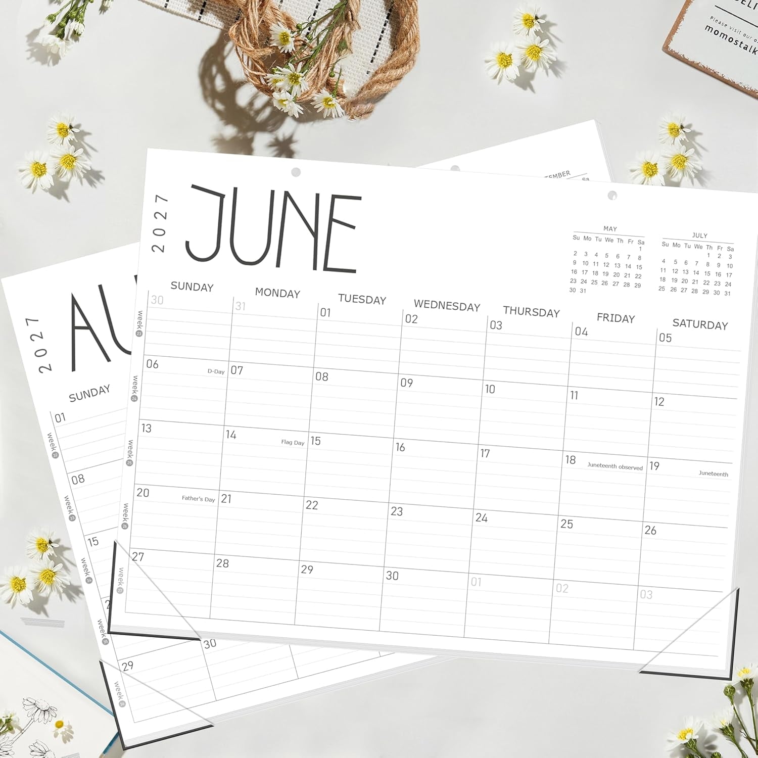 36 Desk Calendar 2026, . 2026 to December. 2028, 14" X 11" ly Planner with Thick Paper for Office Home School Plannin... - Image 5