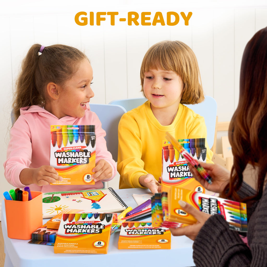Washable Marker ,64-Count 8 Boxes 8 Color Markers Set Bulk,For Classroom, Preschool Activities, Art Projects,Birthday... - Image 5