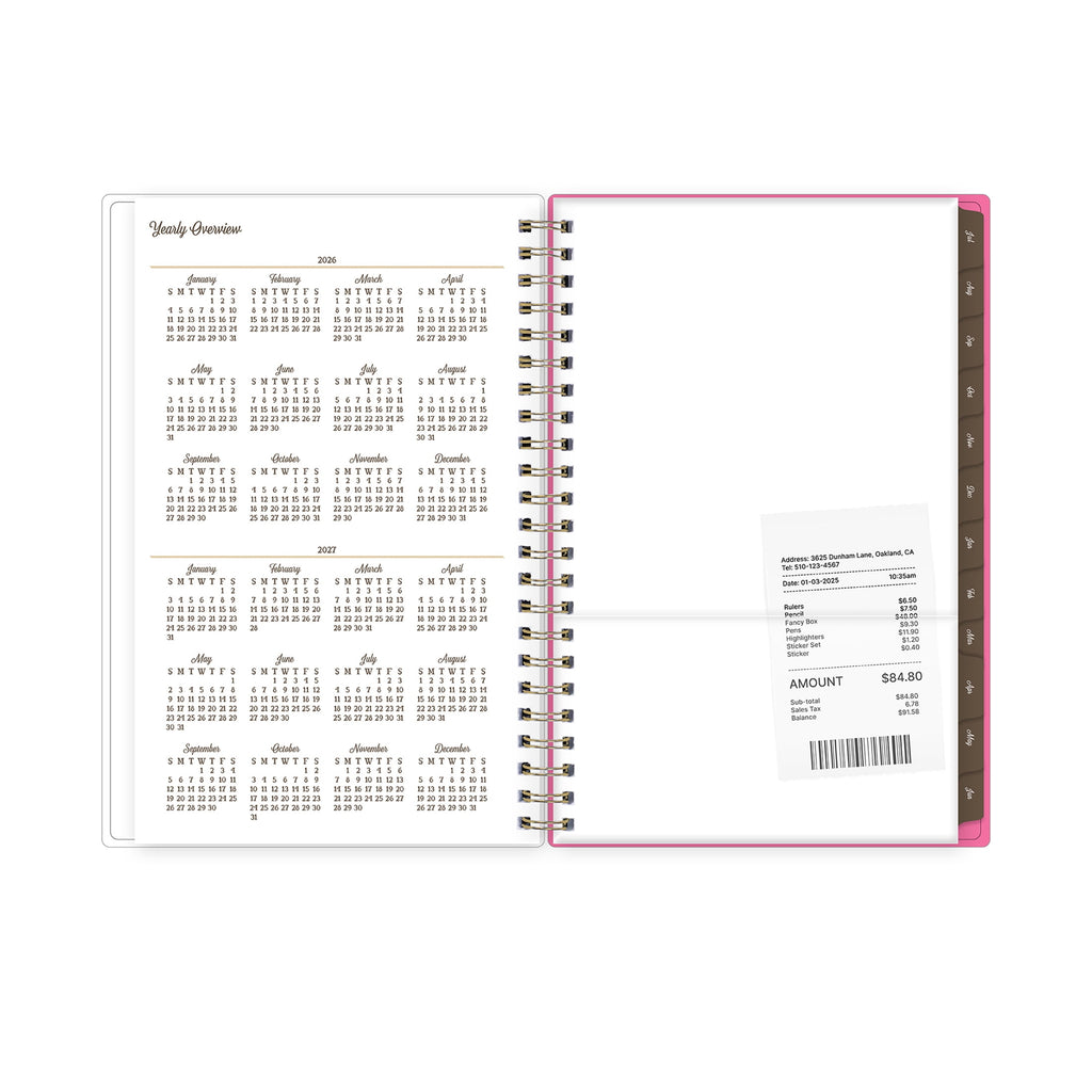 Jessie James Decker for Monthly Weekly Planner, 5" x 8", Jess Pink 15-Month (April 2026 - June 2027) - Image 6