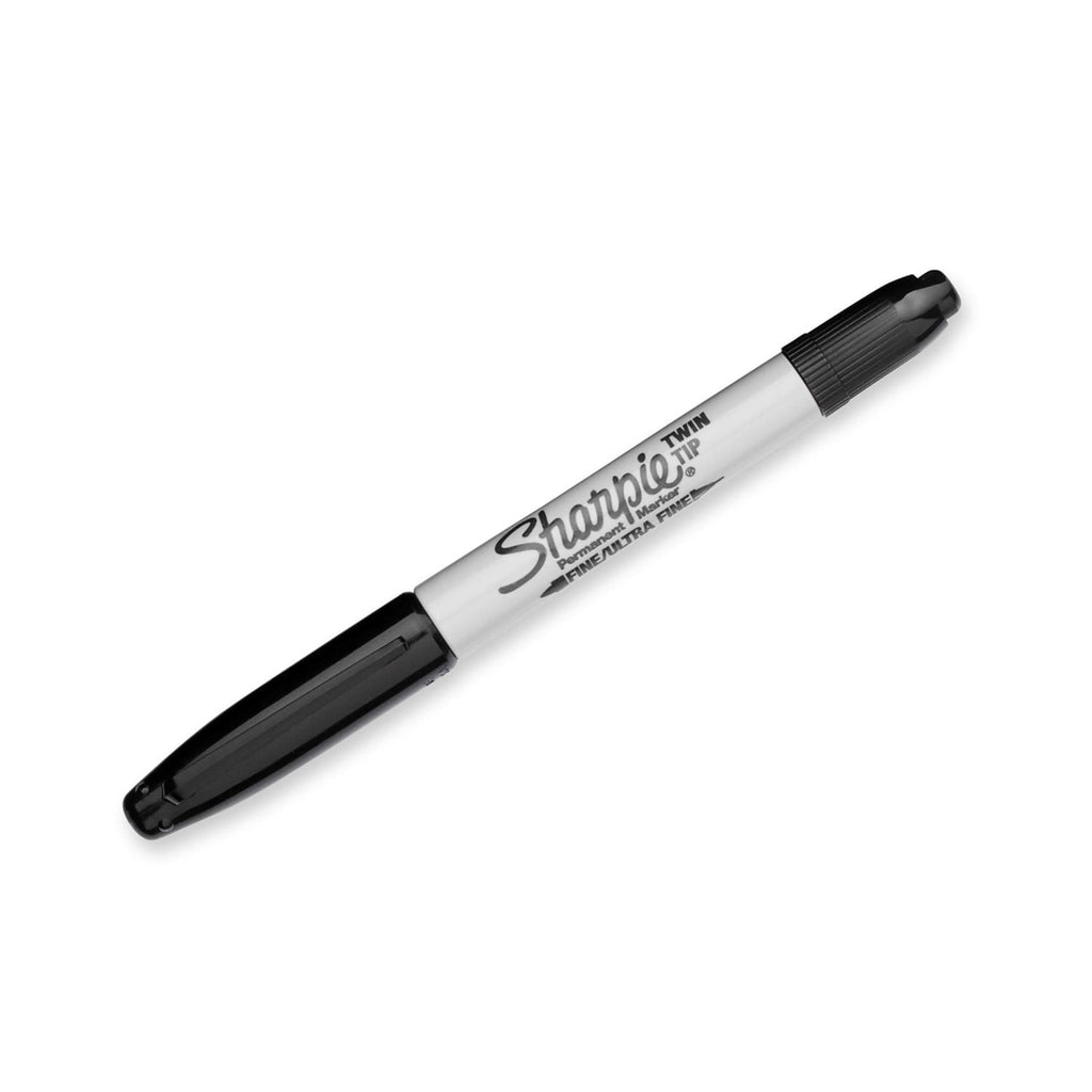 Markers, Fine and Ultra Fine, Black, 12 Count - Image 2