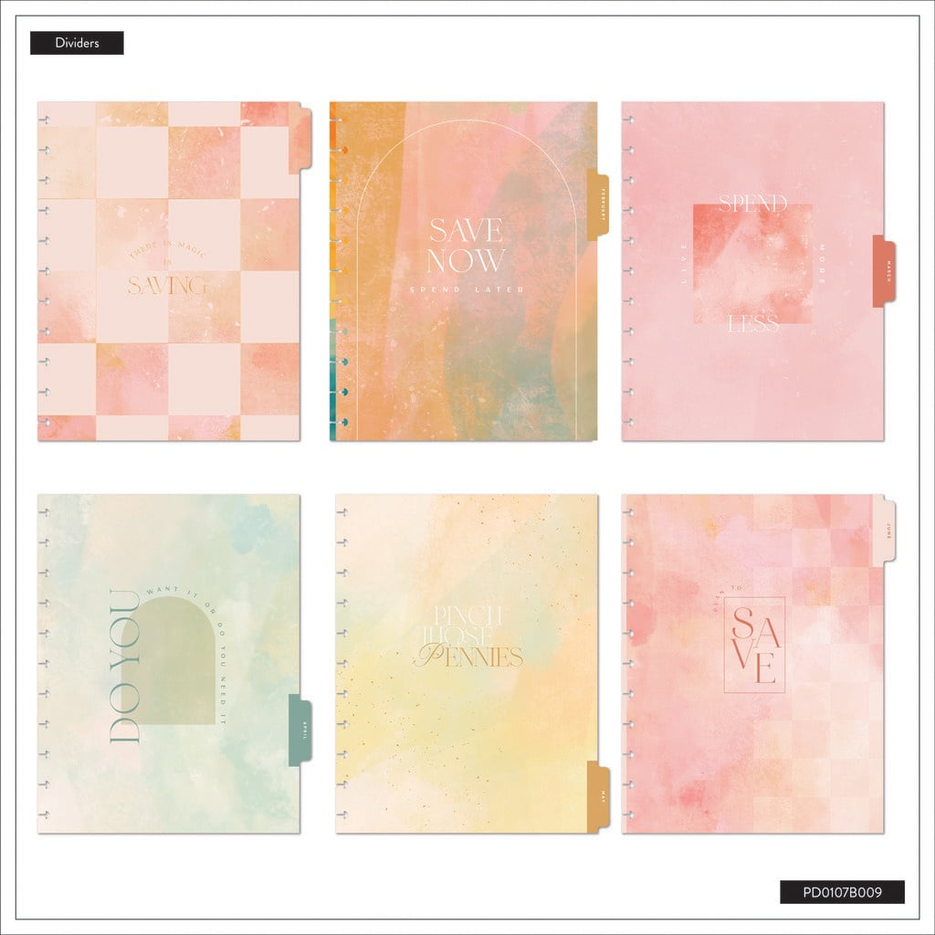 Happy Planner Big 12 Month Disc Bound Dated Planner-Textured Canvas Budget Jan '26 - Dec '26 - Image 5