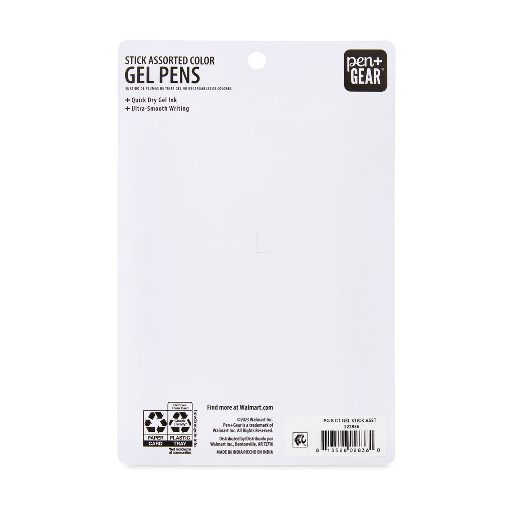 Pen+Gear Gel Stick Pens, Medium Point,0.7mm, Assorted Ink,8Count - Image 5