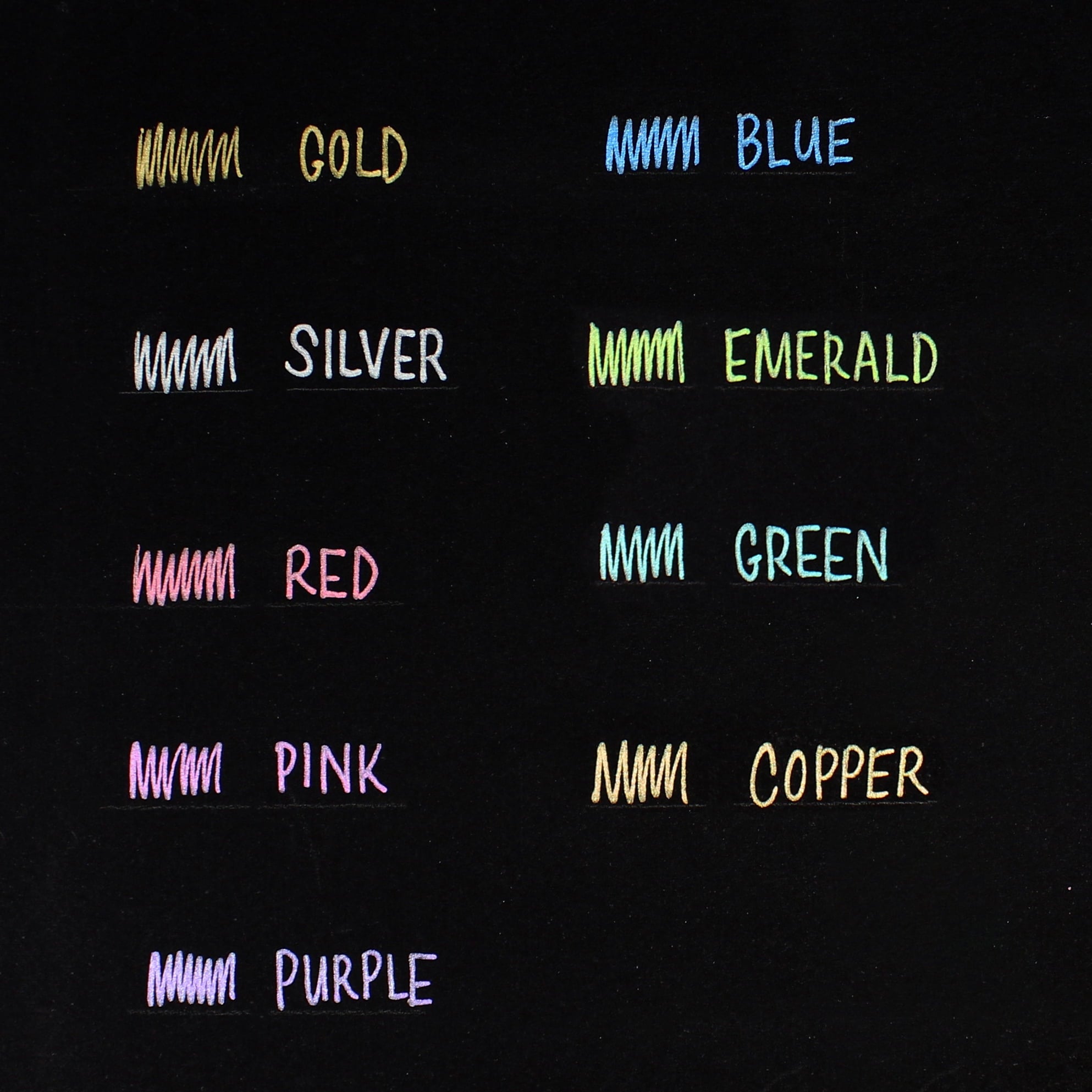 Sakura Gelly Roll Pen Set, 10 Metallic Colored Gel Pens - Image 3