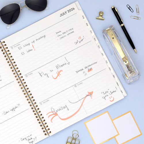 Blue Sky 2026-2027 Weekly and Monthly Academic Year Planner Calendar, July 2026 - June 2027, 8.5" x 11", Flexible Cover, Wirebound, Laminate - Image 2