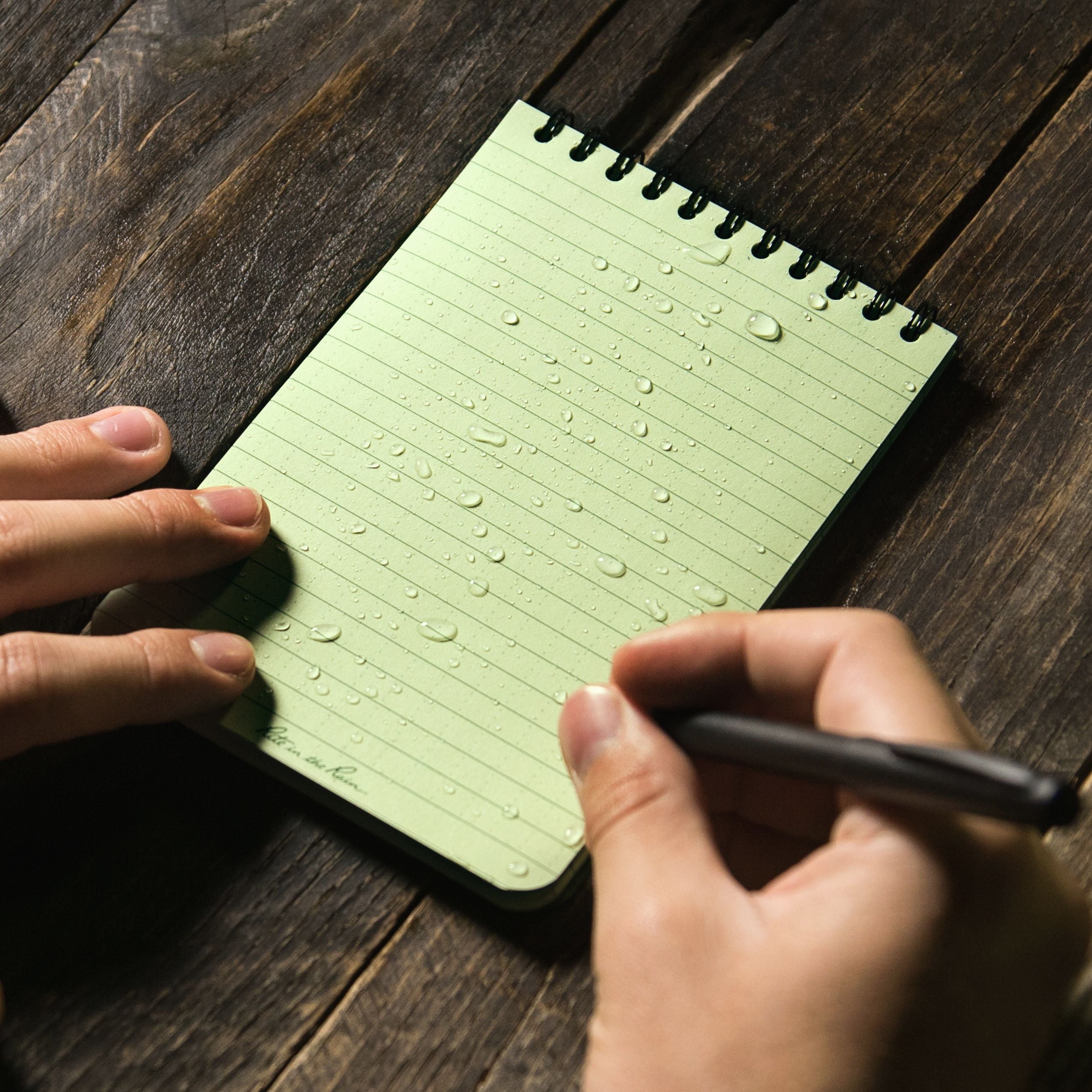 All-Weather Top-Spiral Notebook, 4" x 6", Green Cover, Universal Pattern (No. 946) - Image 6