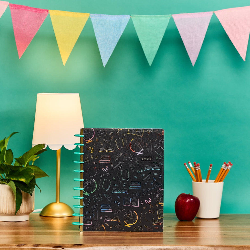Happy Planner Classroom Plans Teacher Planner - 12-Month Academic, July 2025-2026, Red - Image 2