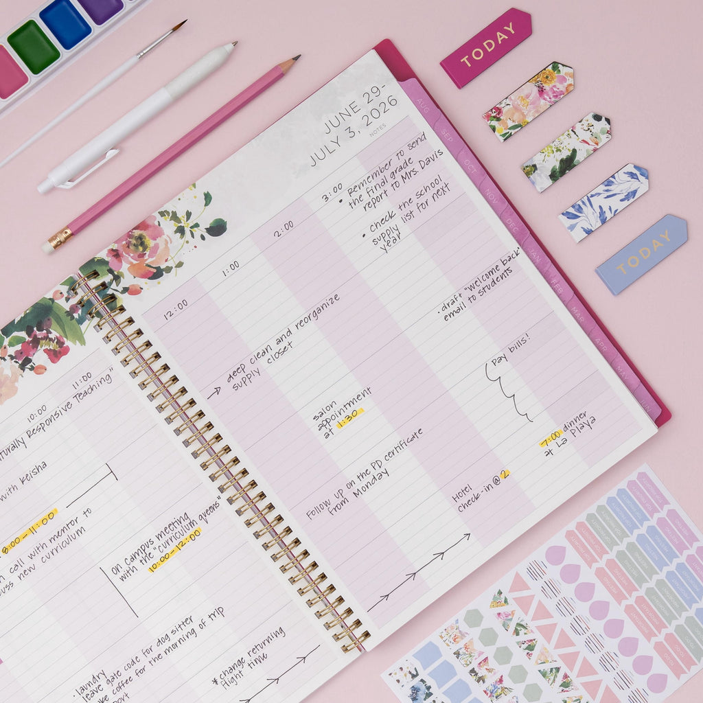 2026-2027 Weekly and Monthly Academic Year Teacher Lesson Planner Calendar, July 2026 - June 2027, 8.5" x 11", Magnet... - Image 2