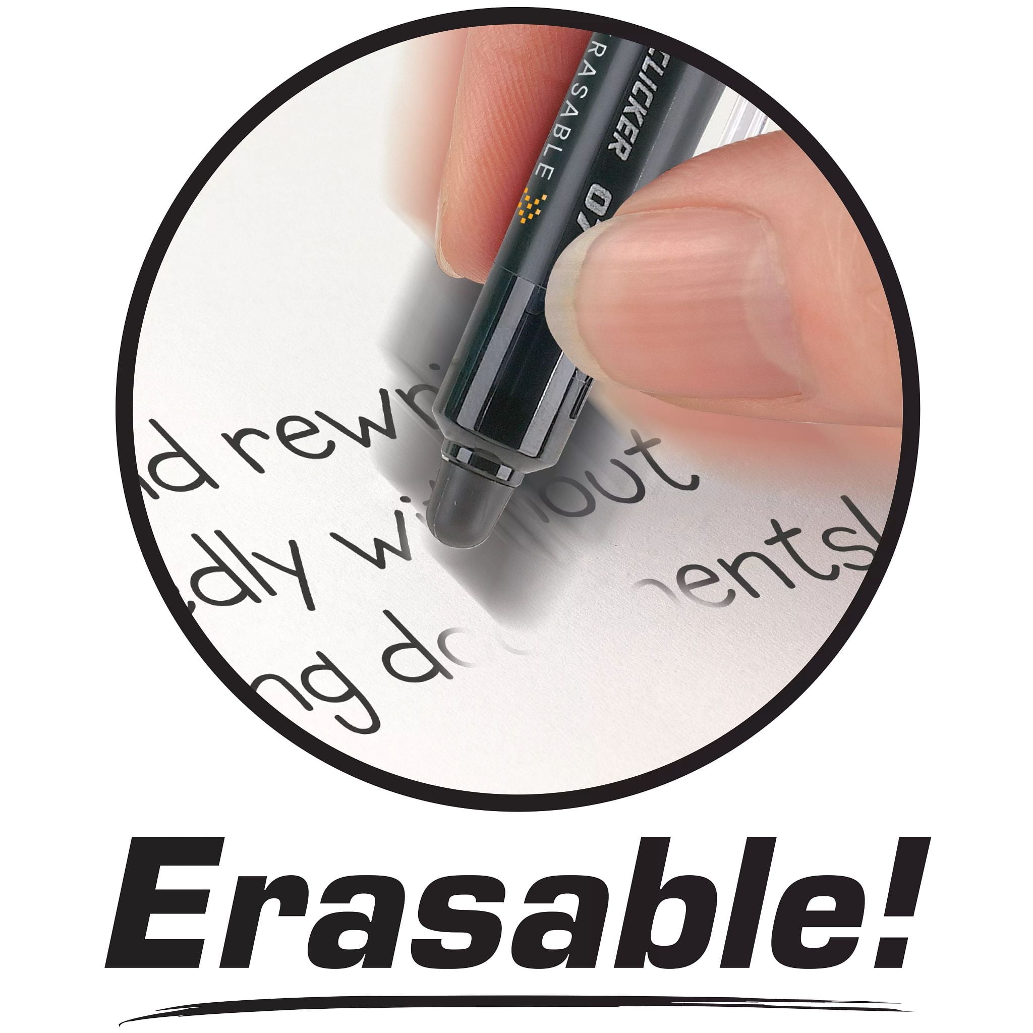 FriXion Clicker Erasable Gel Ink Pens, Fine Point, 0.7mm, Assorted Ink, 8 Count - Image 6