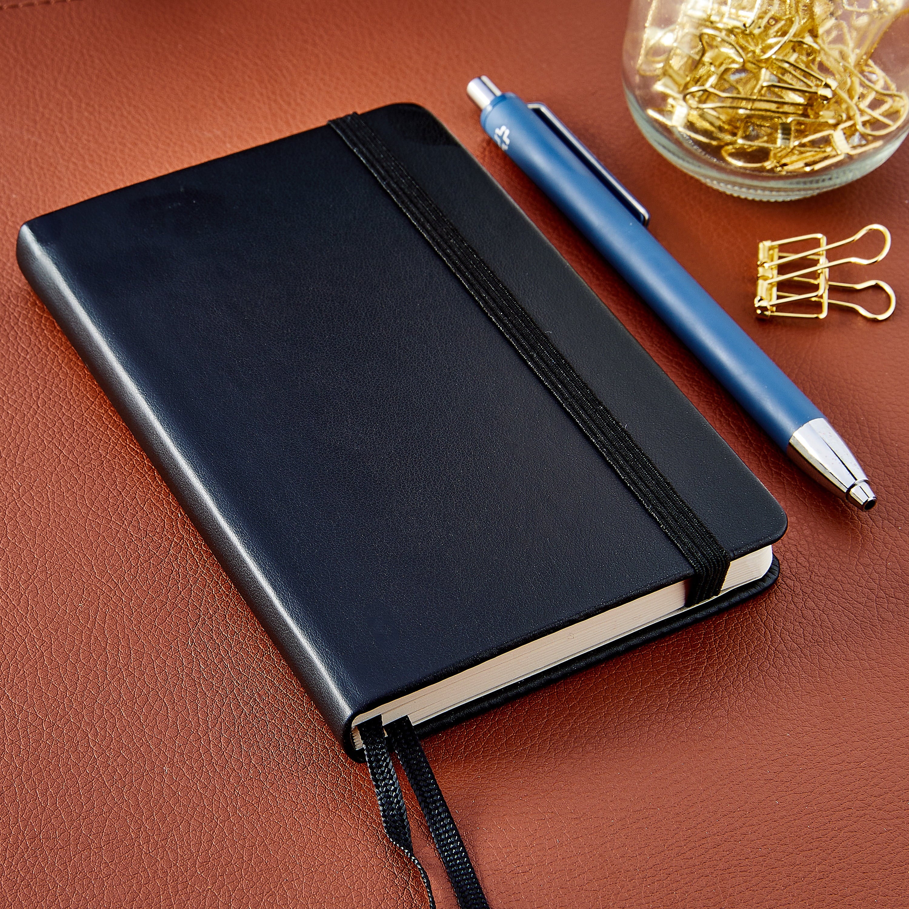 Journal, Black, 3.5" x 5.5", 192 Ruled Pages - Image 3