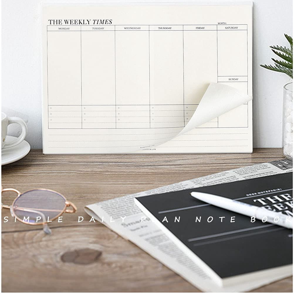 65 Sheets Weekly Pad, Undated 6.9x9.6'' Weekly Planner Notepad, Tear Off To-Do List Notepad, Weekly Organizer for Stu... - Image 5