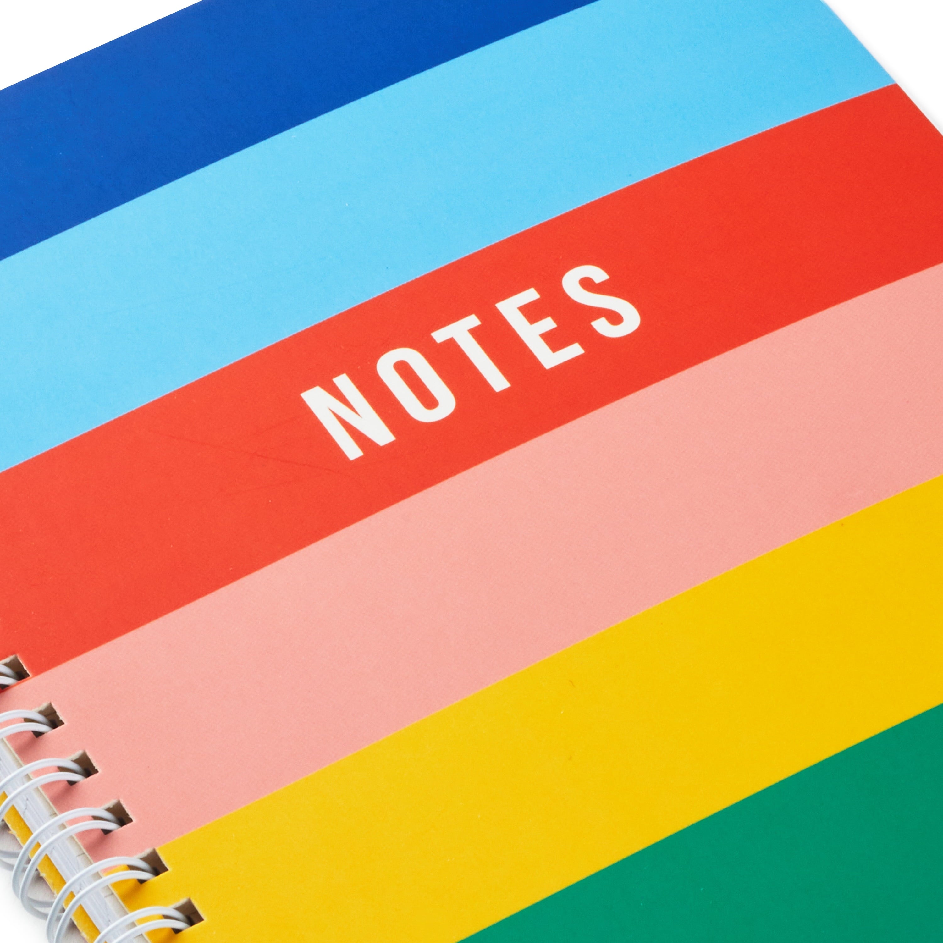 Spiral Notebook, Wide Rainbow Stripe, 100 Pages - Image 5