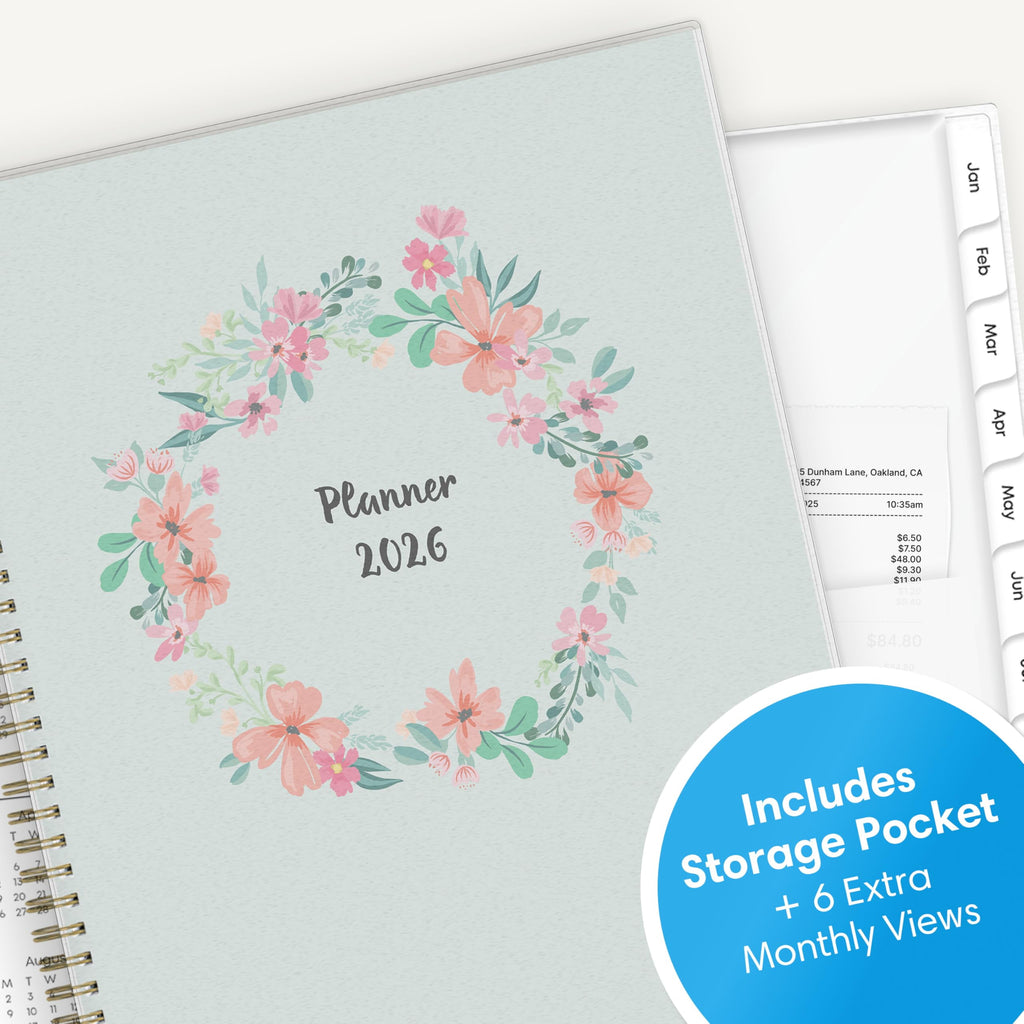 2026 Weekly and Monthly Planner Calendar, January 2026 - December 2026, 8.5" x 11", Flexible Cover, Laminated Tabs, D... - Image 5