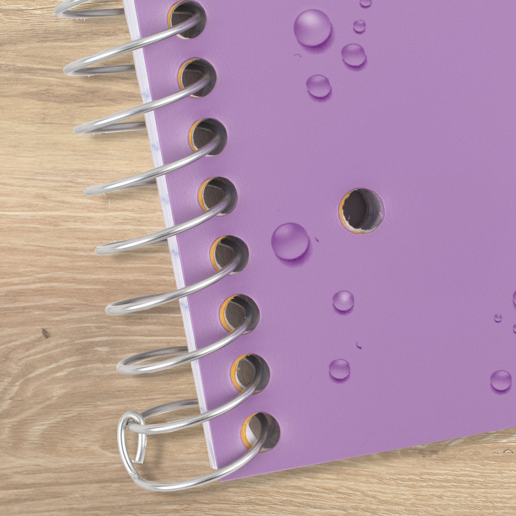 Five Star Spiral Notebook + Study App, 1 Subject, Wide Ruled, 8" x 10.5", Amethyst - Image 5
