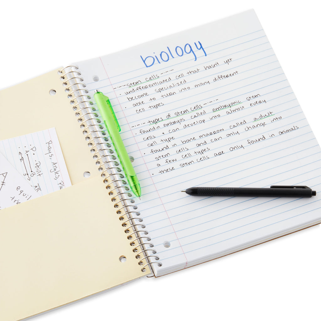 Pen+Gear College Ruled 1-Subject Poly Notebook, Blue Sapphire, 9" x 11", 100 Sheets - Image 5