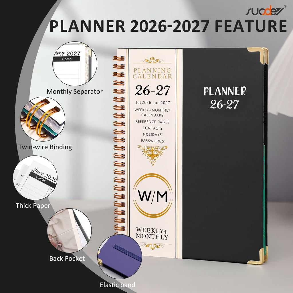 2026-2027 Academic Year Planner Calendar Notebook (JUL.2026-JUN.2027,6.3"x8.5")Daily Weekly Monthly Agenda Planner fo... - Image 5