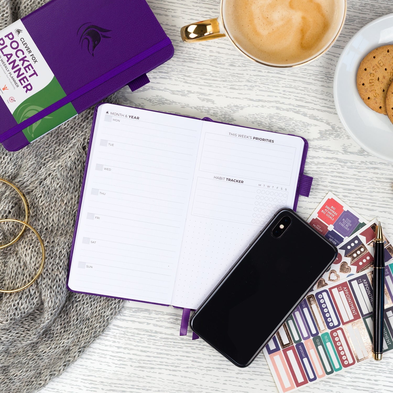 Pocket Planner Weekly - Undated Monthly Goal Planner and Calendar for Increasing Productivity, Mini Planner Perfect f... - Image 3