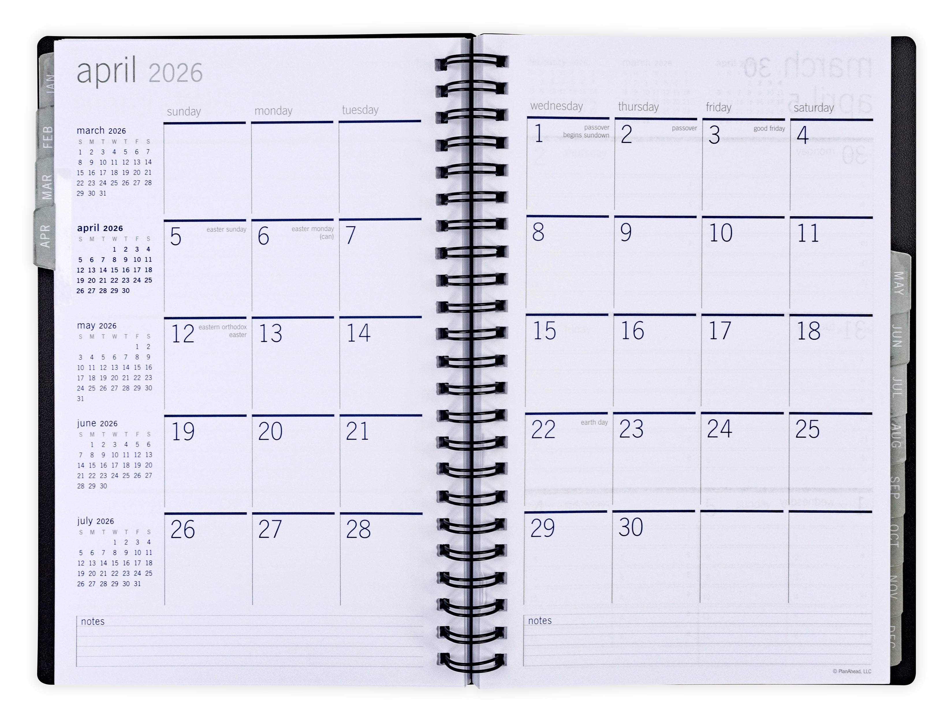 Medium Home Office Monthly Weekly Planner (18 Month - 5.75 x 8) - Image 4