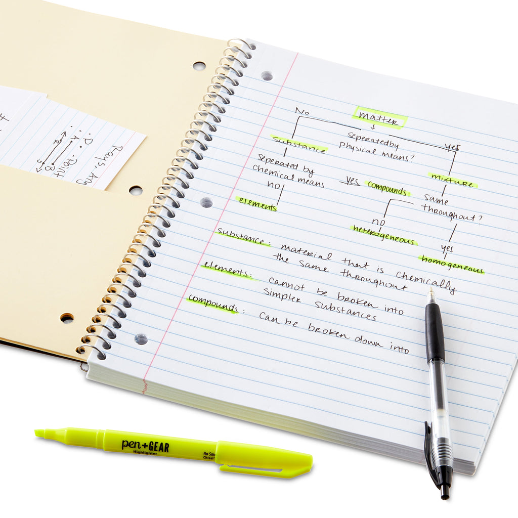 (3 pack) Pen+Gear Wide Ruled 1-Subject Poly Notebook, Black, 8.5" x 10.5", 100 Sheets - Image 5