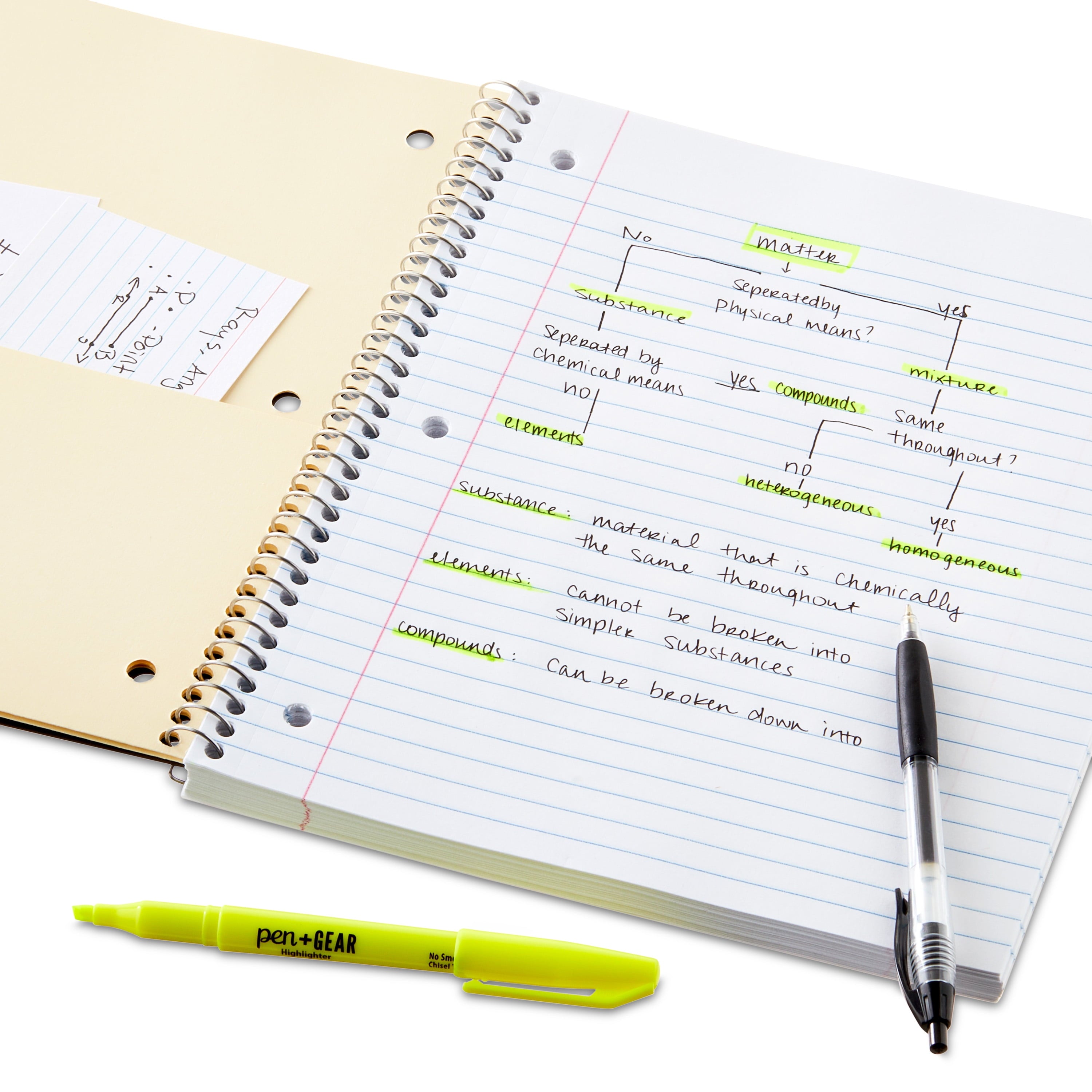 (3 pack) Pen+Gear Wide Ruled 1-Subject Poly Notebook, Black, 8.5" x 10.5", 100 Sheets - Image 5