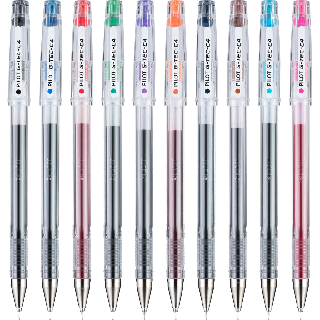 G-TEC-C Ultra Gel Ink Stick Pen, Assorted Ink, .4mm, 10 Count - Image 4