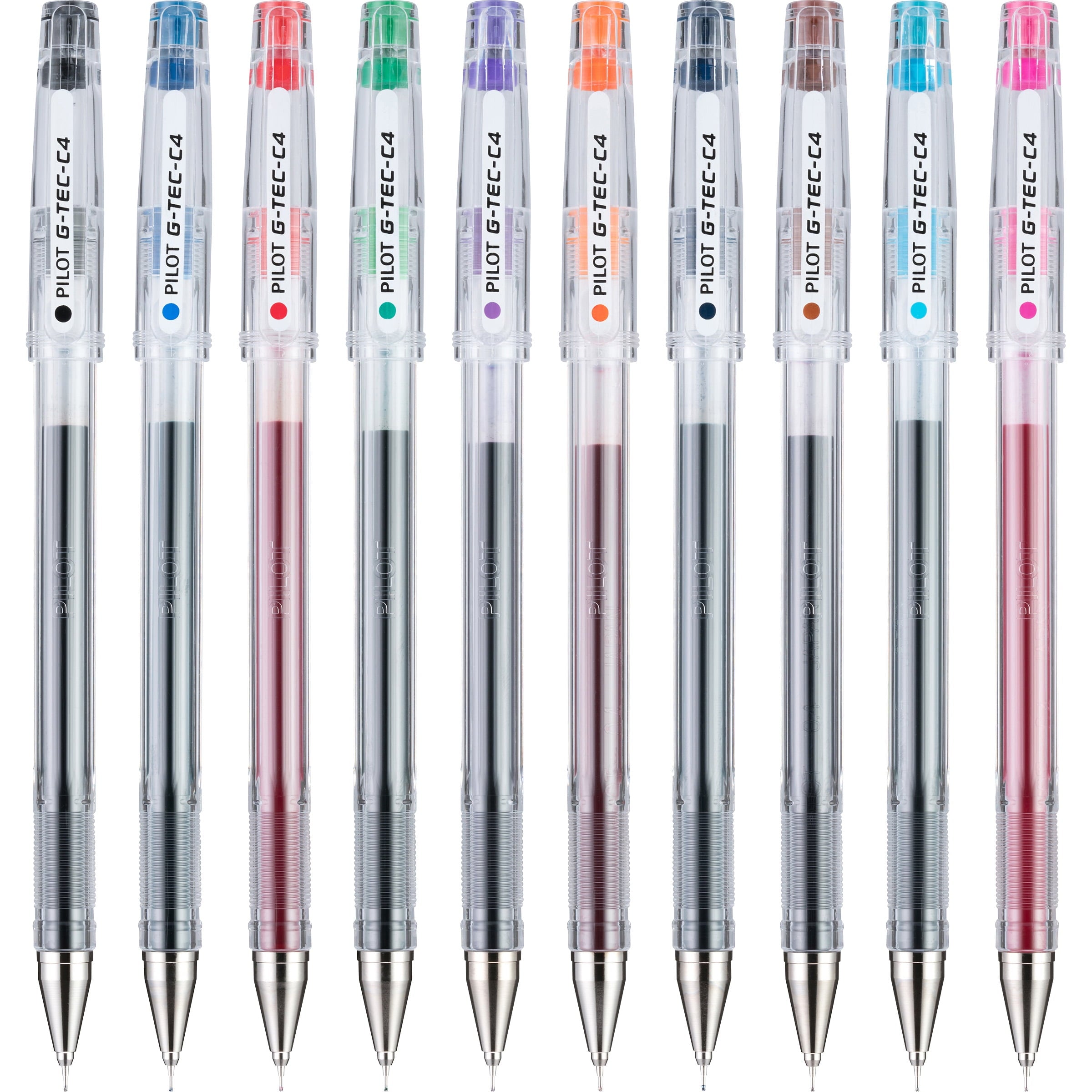 G-TEC-C Ultra Gel Ink Stick Pen, Assorted Ink, .4mm, 10 Count - Image 4