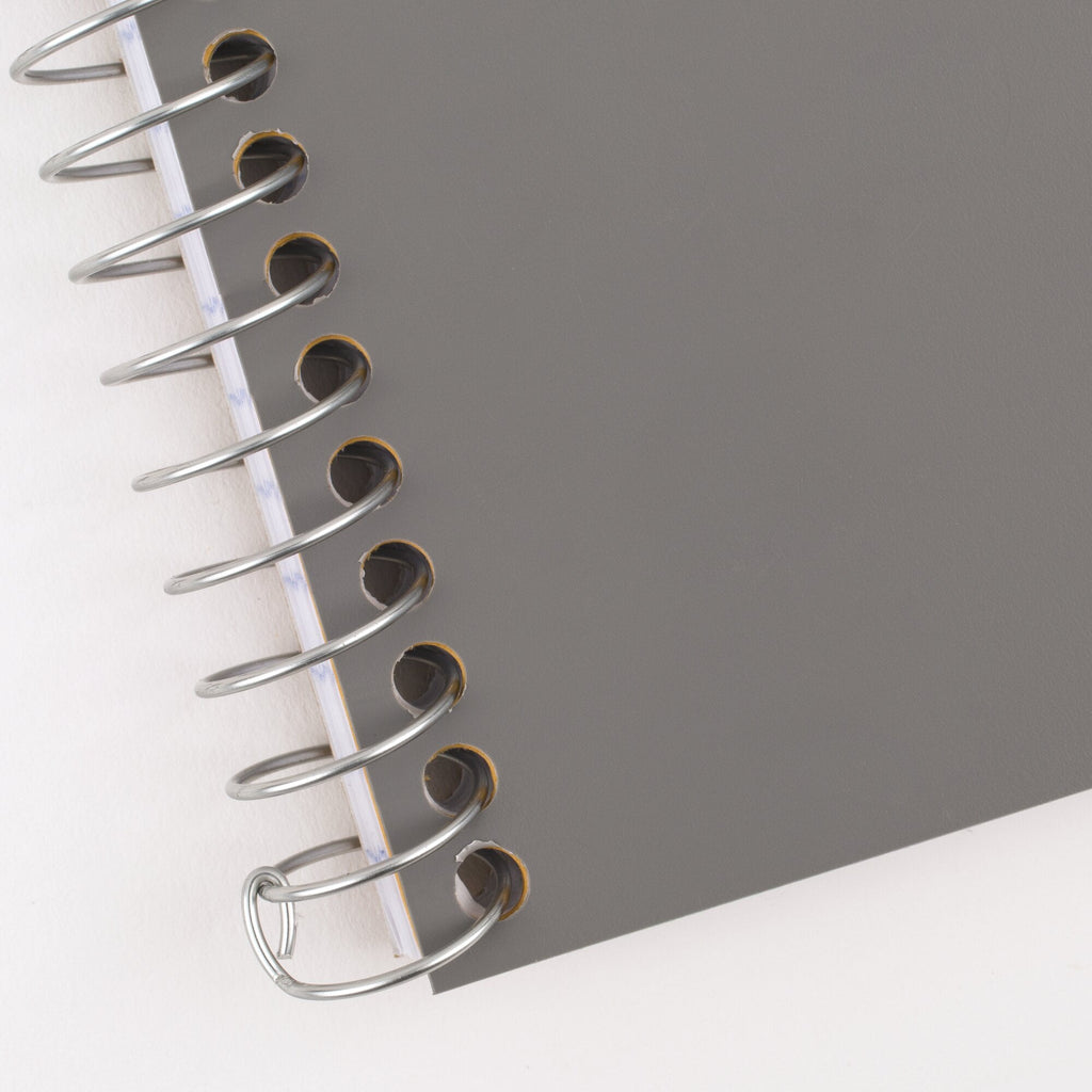 Five Star Spiral Notebook, 2 Subject, College Ruled, 6" x 9.5", Gray - Image 4