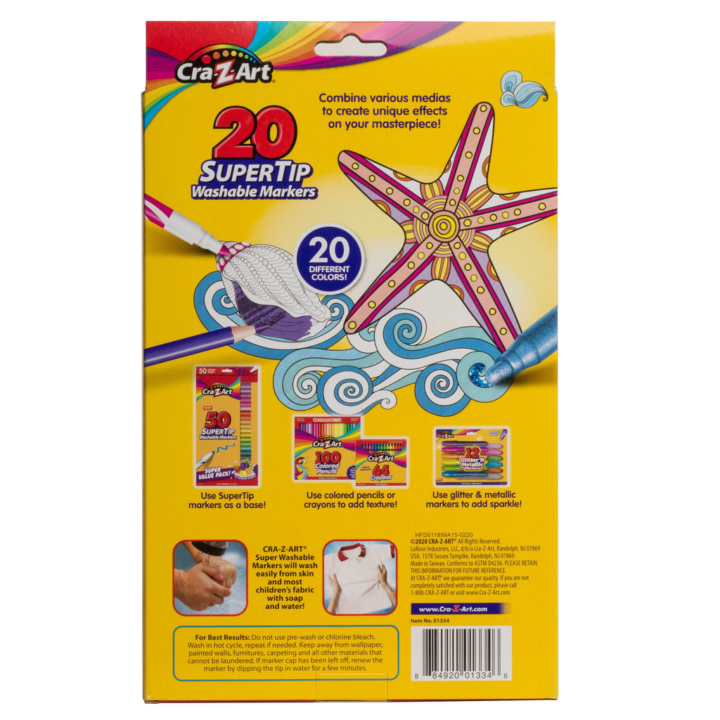 Washable Super Tip Art Markers, 20 Count - Image 2