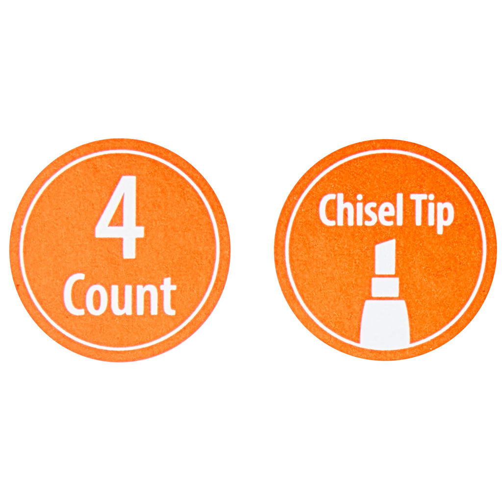 Dry Erase Markers, Chisel Tip, Black, 4-Pack - Image 3