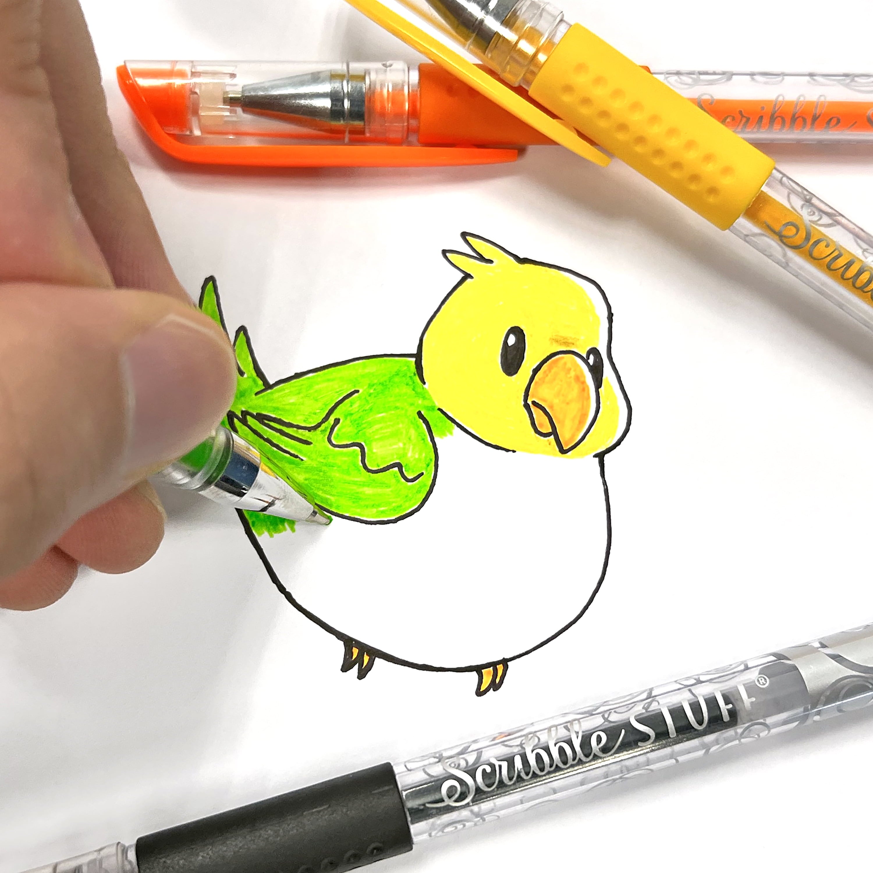 Scribble Stuff Scented Gel Pens  30 Count, Assorted Colors, Citrus & Floral Scents - Image 3