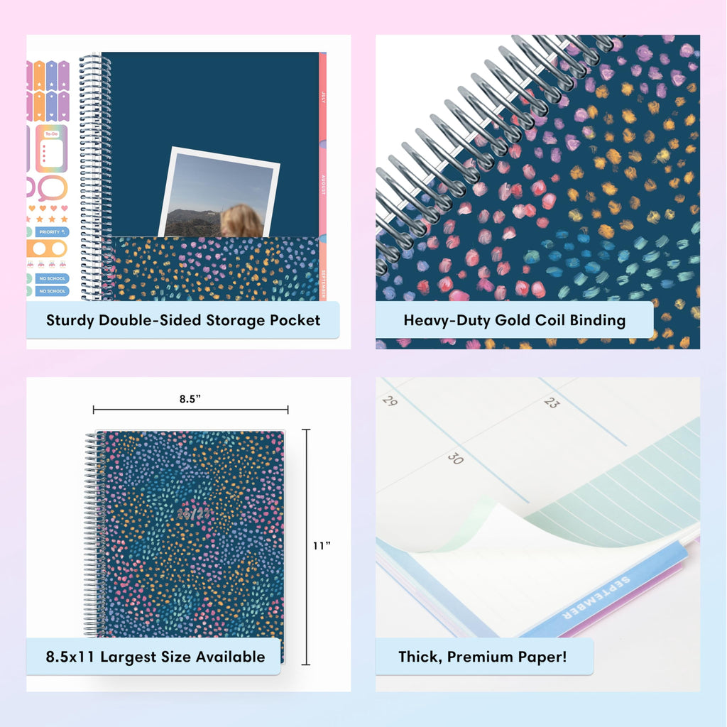 Blue Sky Teachwell 2026-2027 Weekly and Monthly Academic Year Teacher Lesson Planner Calendar, July 2026 - June 2027, 8.5" x 11", Colorful I - Image 6