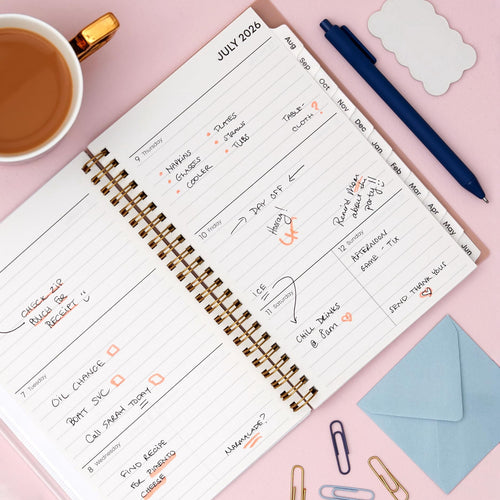 Blue Sky 2026-2027 Weekly and Monthly Academic Year Planner Calendar, July 2026 - June 2027, 5" x 8", Flexible Cover With Zip Pouch, Wirebou - Image 2