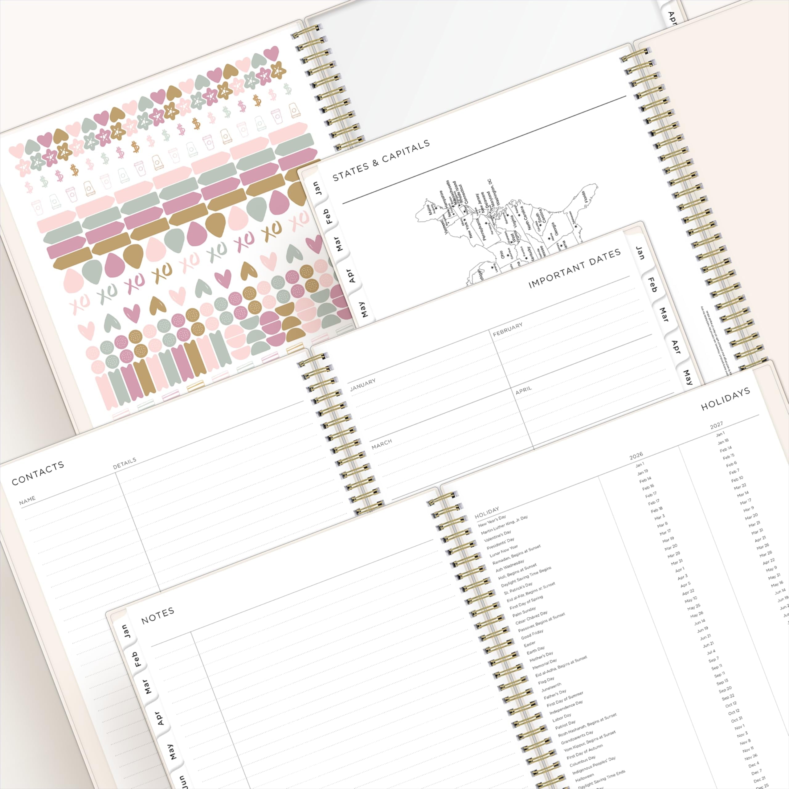 Blue Sky Ashley G 2026 Weekly and Monthly Planner Calendar, January 2026 - December 2026, 8.5" x 11", Flexible Cover, Wirebound, Laminated T - Image 6