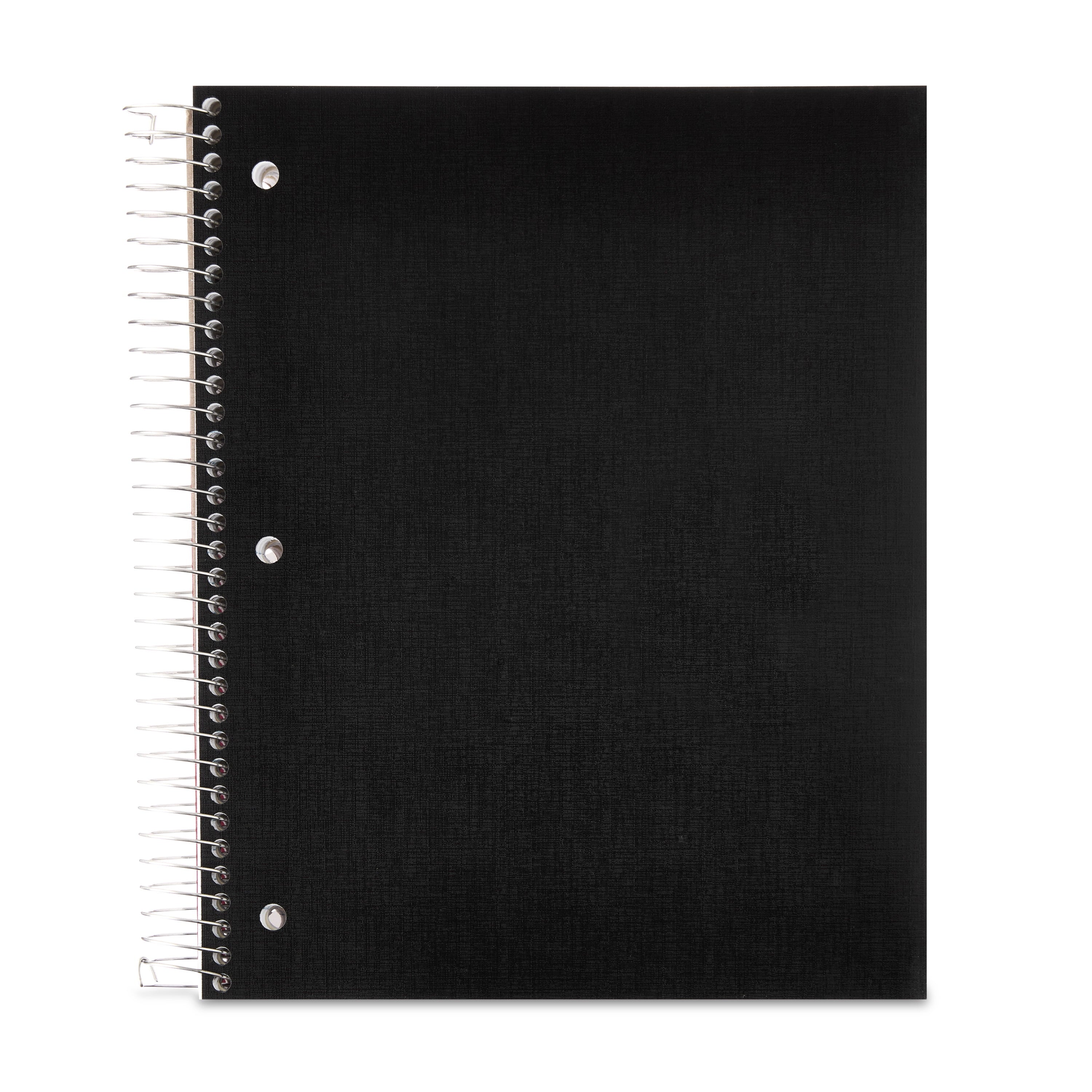Pen+Gear Wide Ruled 5-Subject Poly Notebook, Black, 8.5" x 10.5", 160 Sheets - Image 3