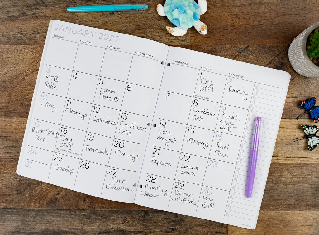 Monthly Planner, Large (8.5" x 11"), Paisley, 2-Year: Apr 2026 Mar 2028 - Image 5
