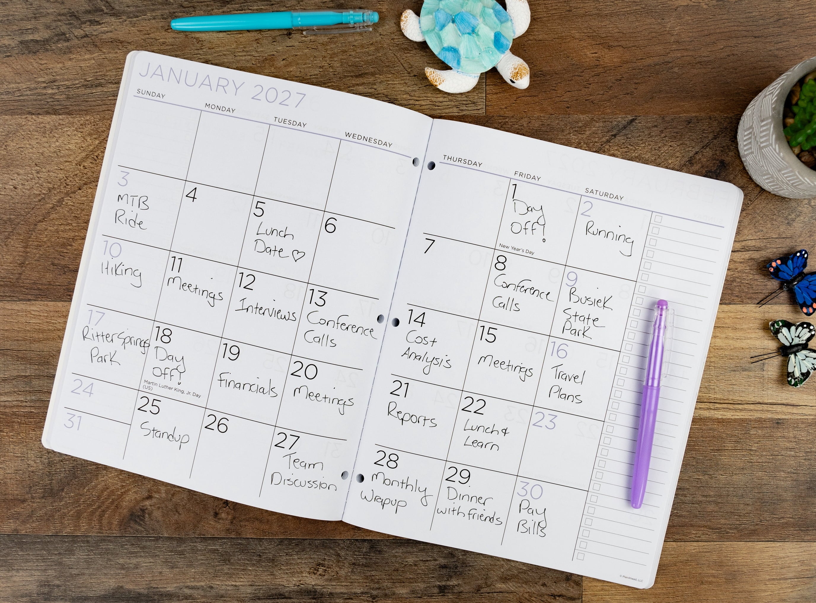 Monthly Planner, Large (8.5" x 11"), Paisley, 2-Year: Apr 2026 Mar 2028 - Image 5