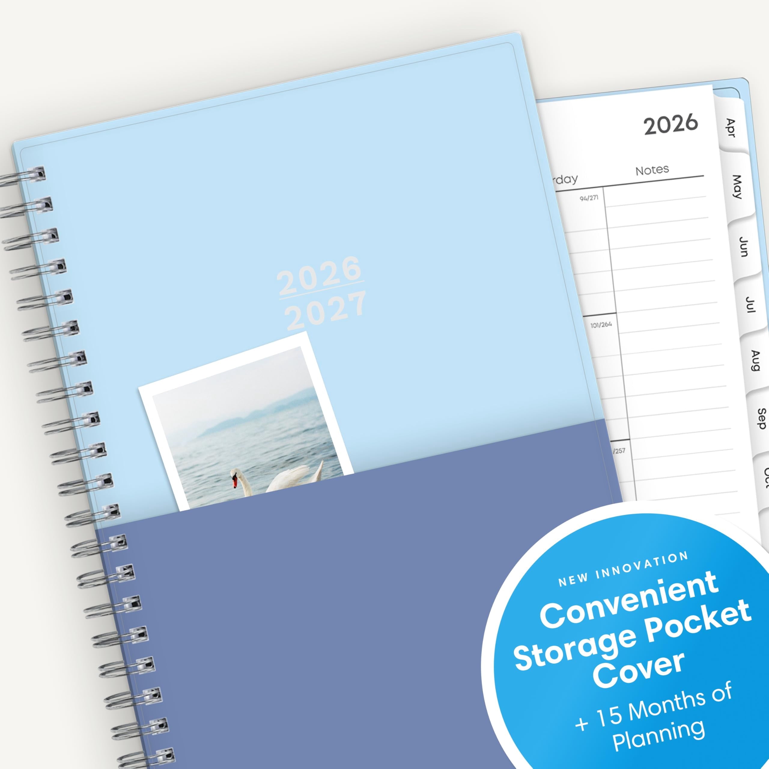 2026-2027 Weekly and Monthly Academic Year 15 Month Planner Calendar, April 2026 - June 2027, 5" x 8", Flexible Cover... - Image 6