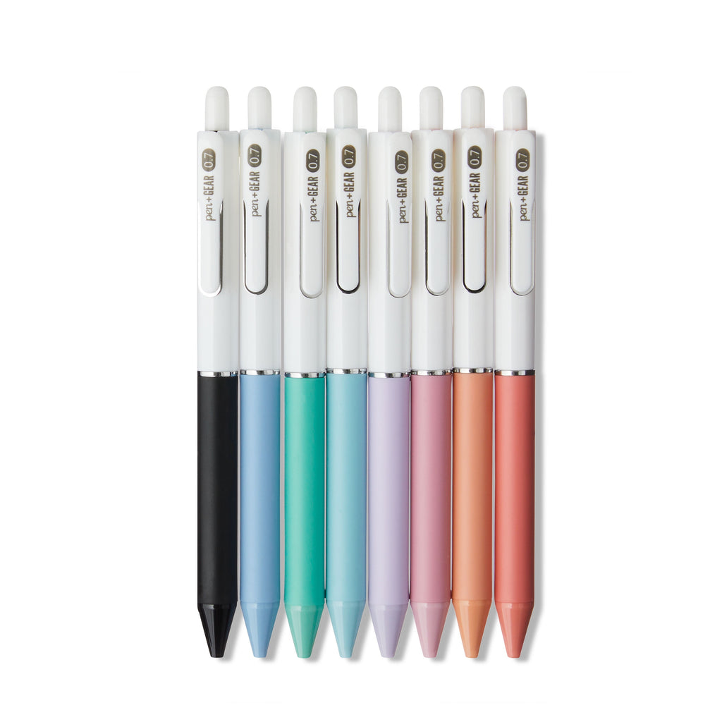 Retractable Gel Pen, Medium Point, 0.7 mm, Assorted Colors, 8 Count - Image 2