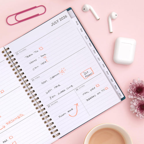 2026-2027 Weekly and Monthly Academic Year Planner Calendar, July 2026 - June 2027, 5.875" x 8.625", Flexible Cover, ... - Image 2