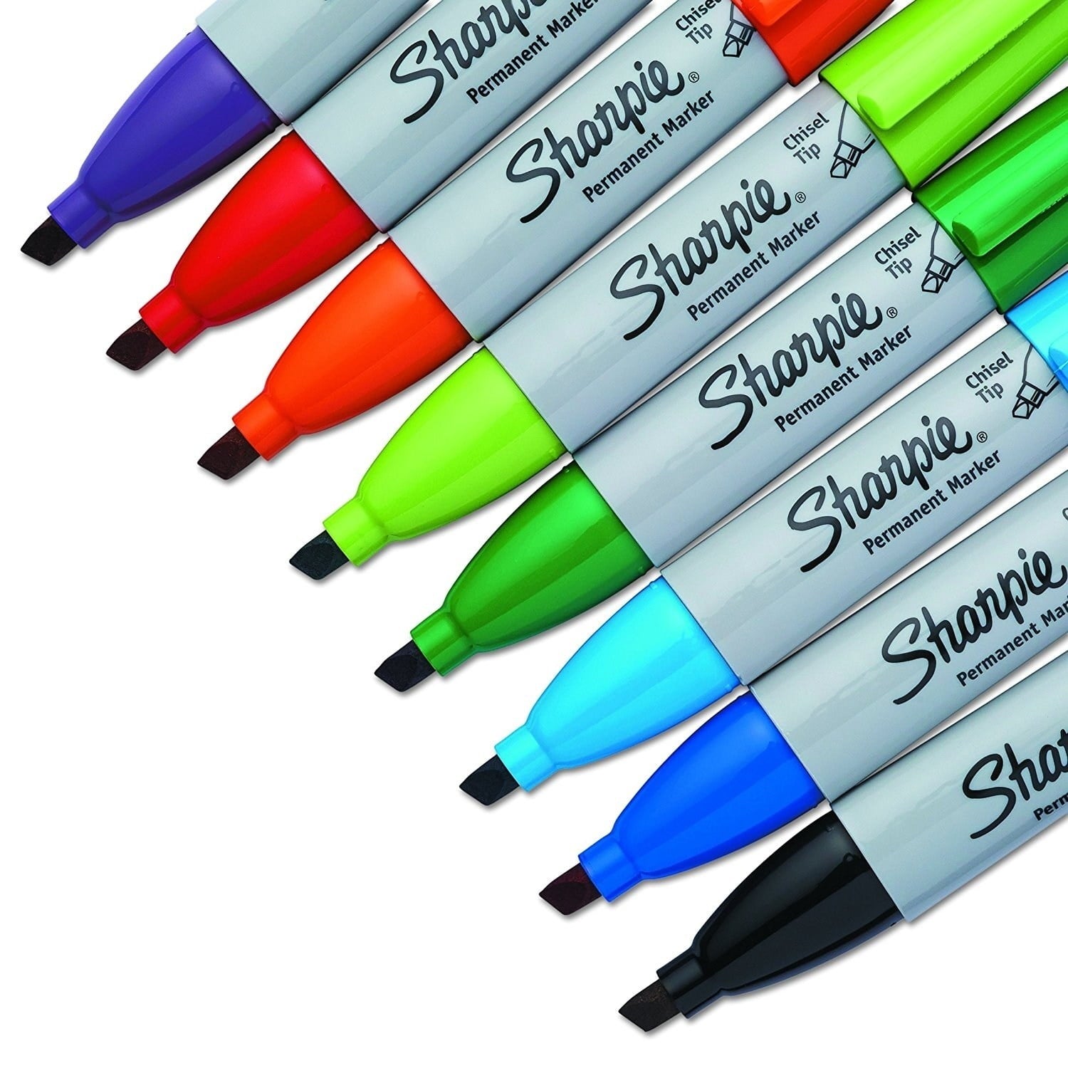 Markers, Chisel Tip, Assorted Colors, 8 Count - Image 3