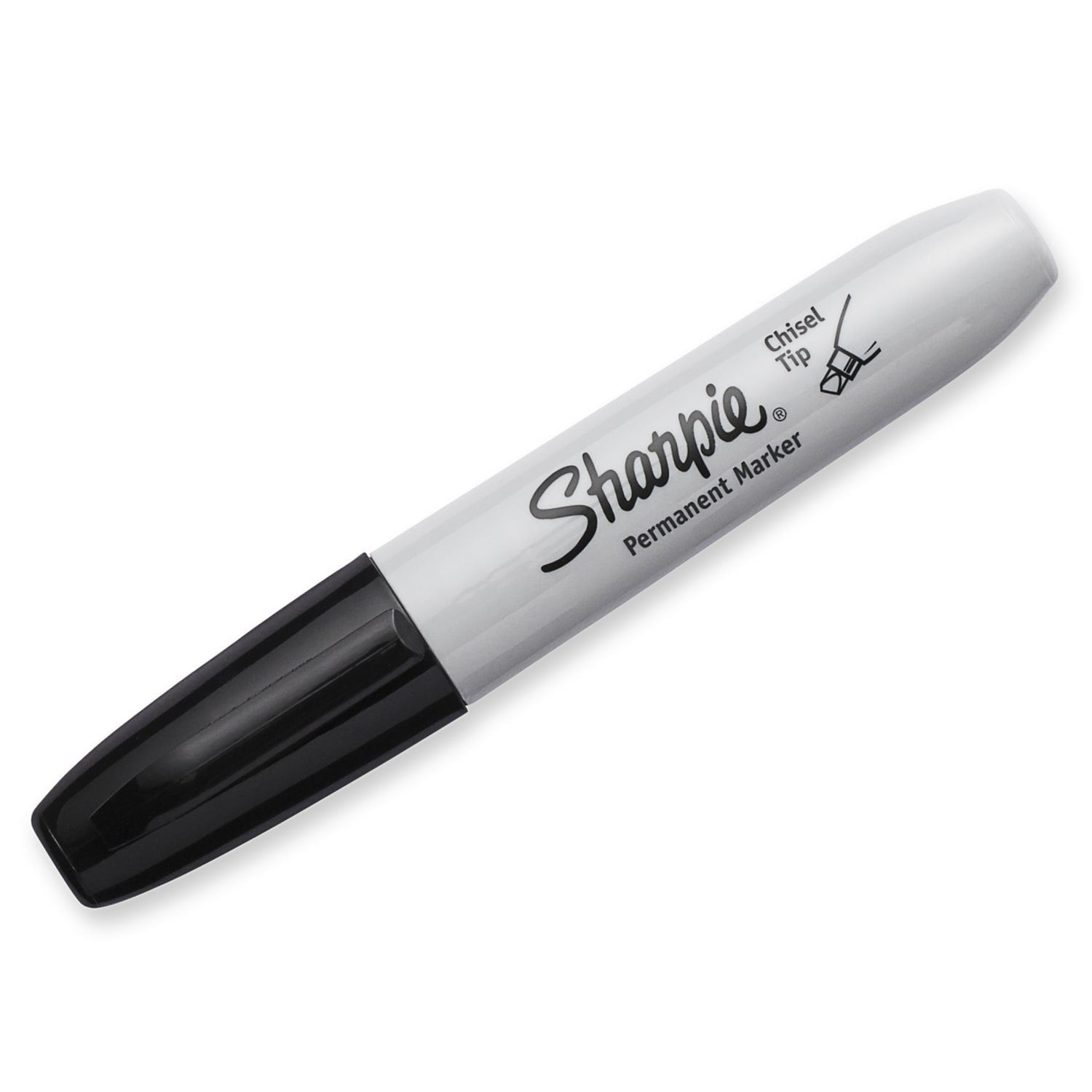Sharpie Permanent Markers, Chisel Tip, Black, 2 Count - Image 2