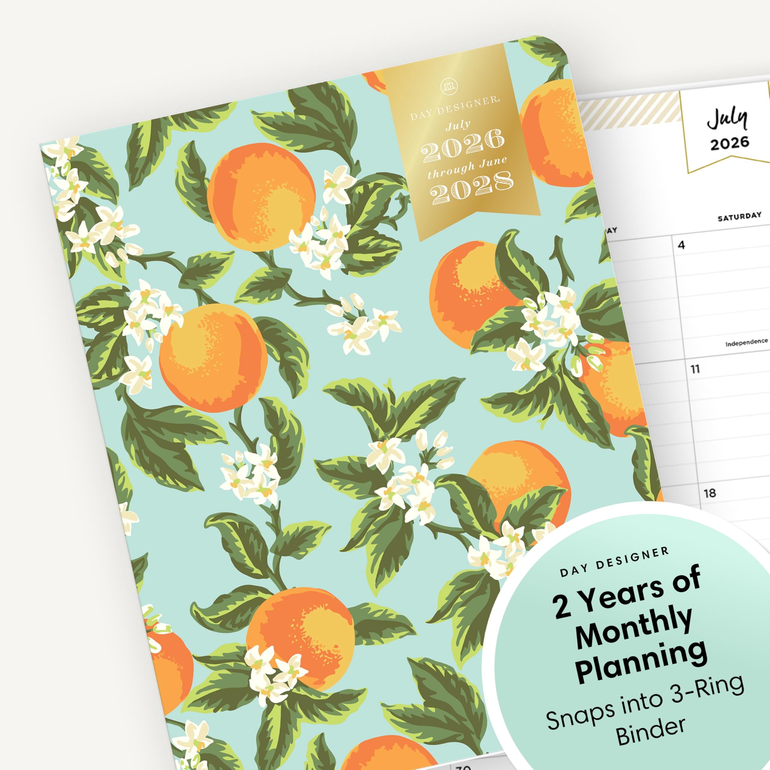 Blue Sky Day Designer 2026-2028 Monthly Academic Year 24 Month Planner Calendar, July 2026 - June 2028, 8.5" x 11", Flexible Cover, Stapled - Image 5
