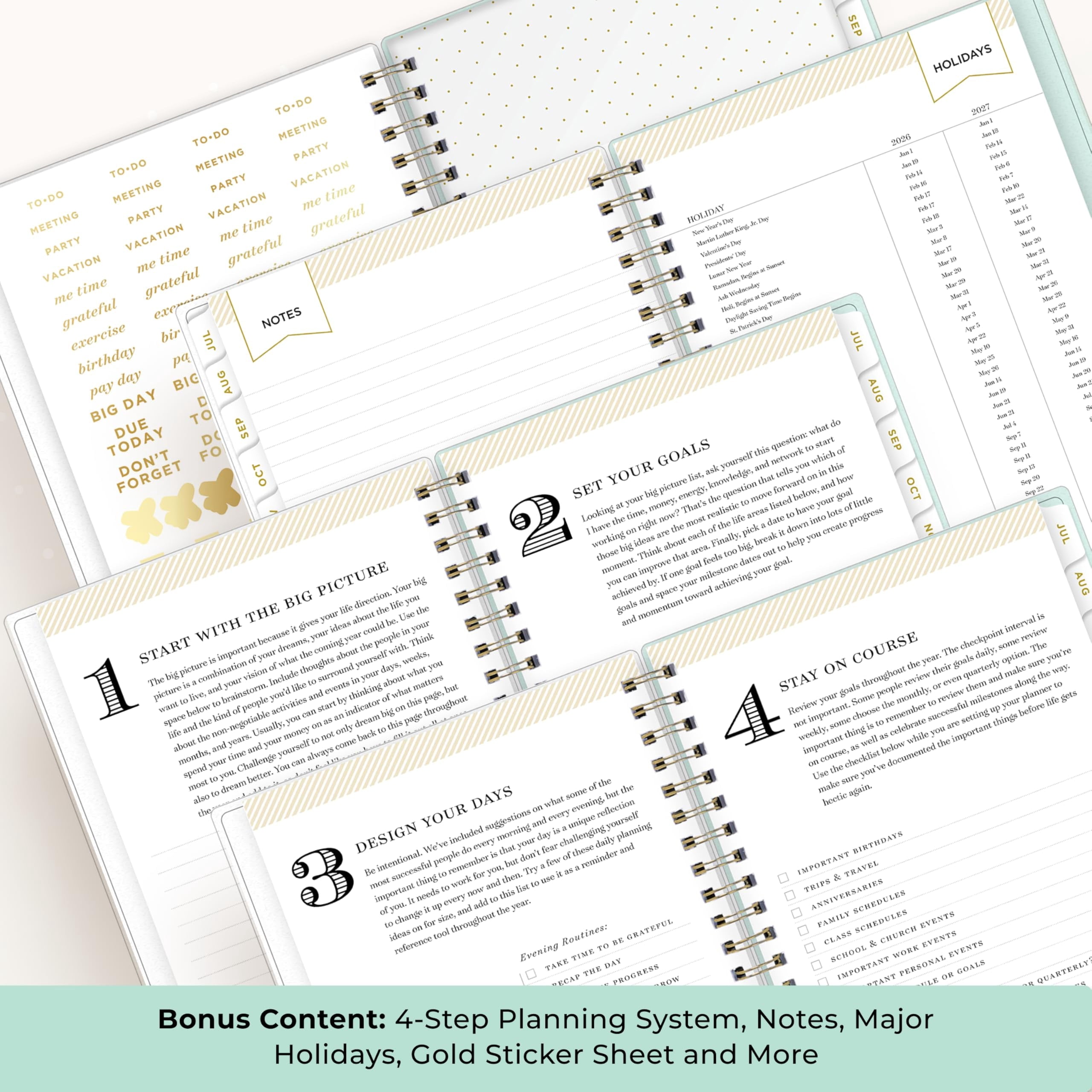 2026-2027 Weekly and Monthly Academic Year Planner Calendar, July 2026 - June 2027, 5" x 8", Flexible Cover, Laminate... - Image 5