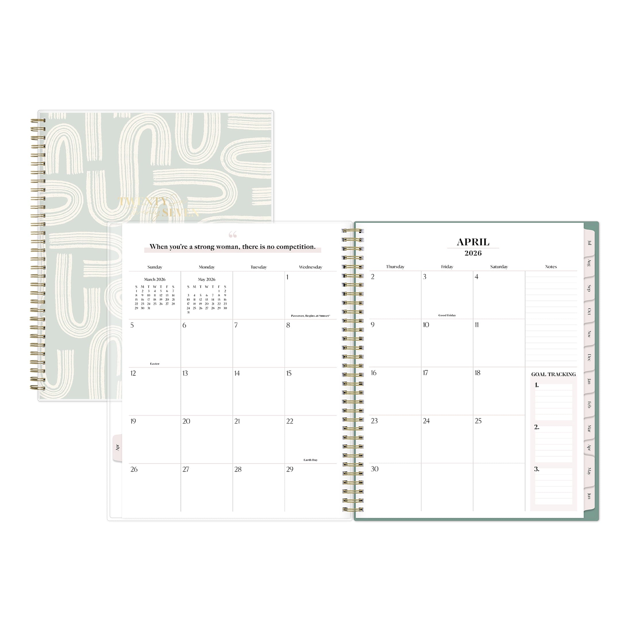 Bossbabe for Blue Sky Monthly Weekly Planner, 8.5" x 11", Ridley Mint 15-Month (April 2026 - June 2027) - Image 4