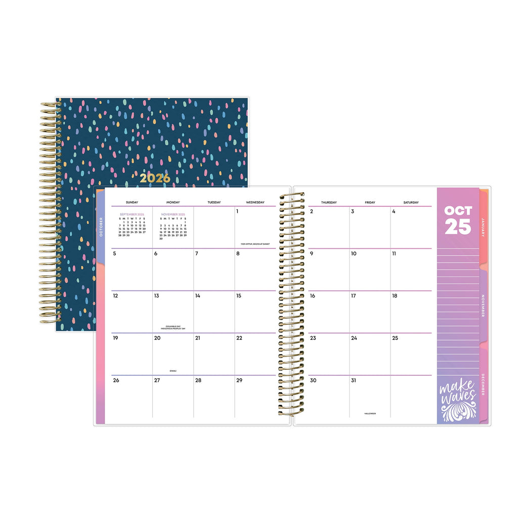 for Monthly Weekly Medium Planner (7" x 9") Nova Navy 15-Month October 2025 - December 2026 - Image 3