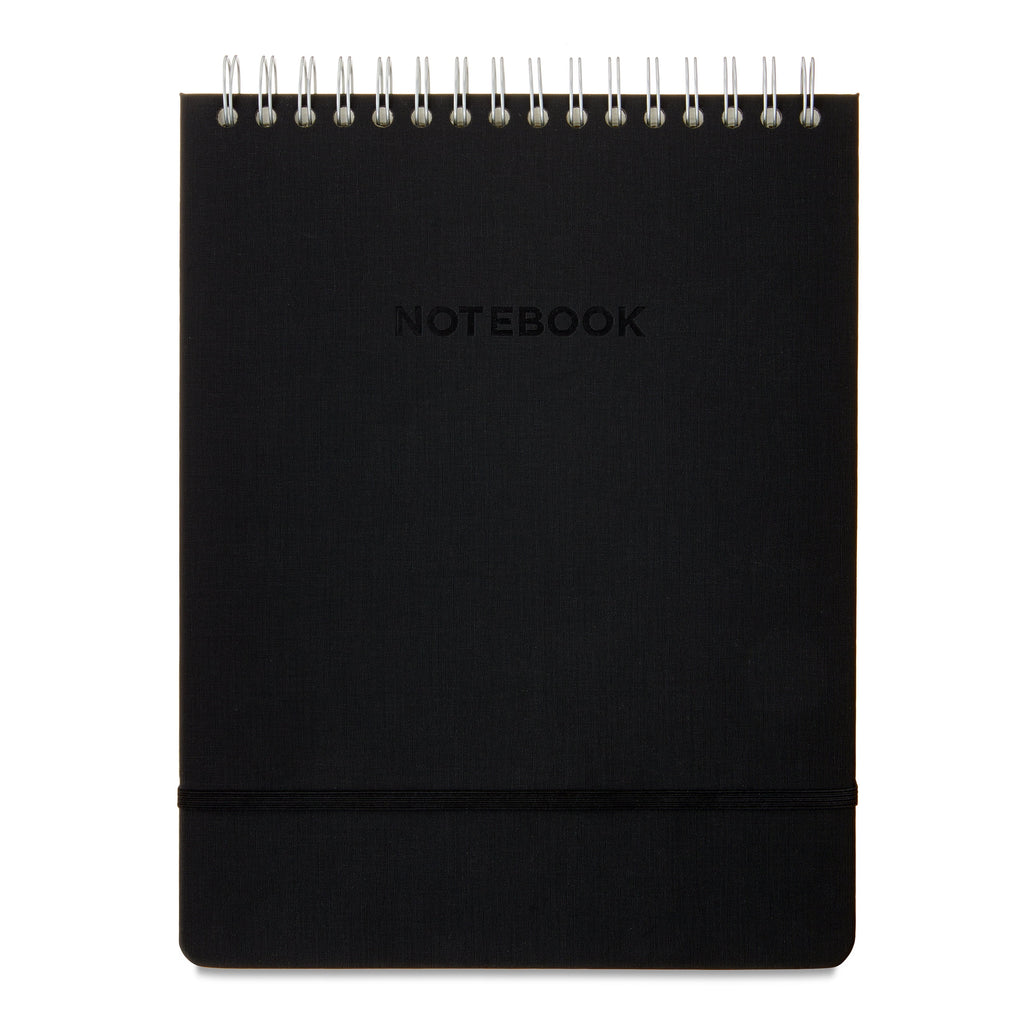 Simulated Leather Notebook, Black, 8.5" x 11", 80 Ruled Sheets, 160 Pages - Image 3