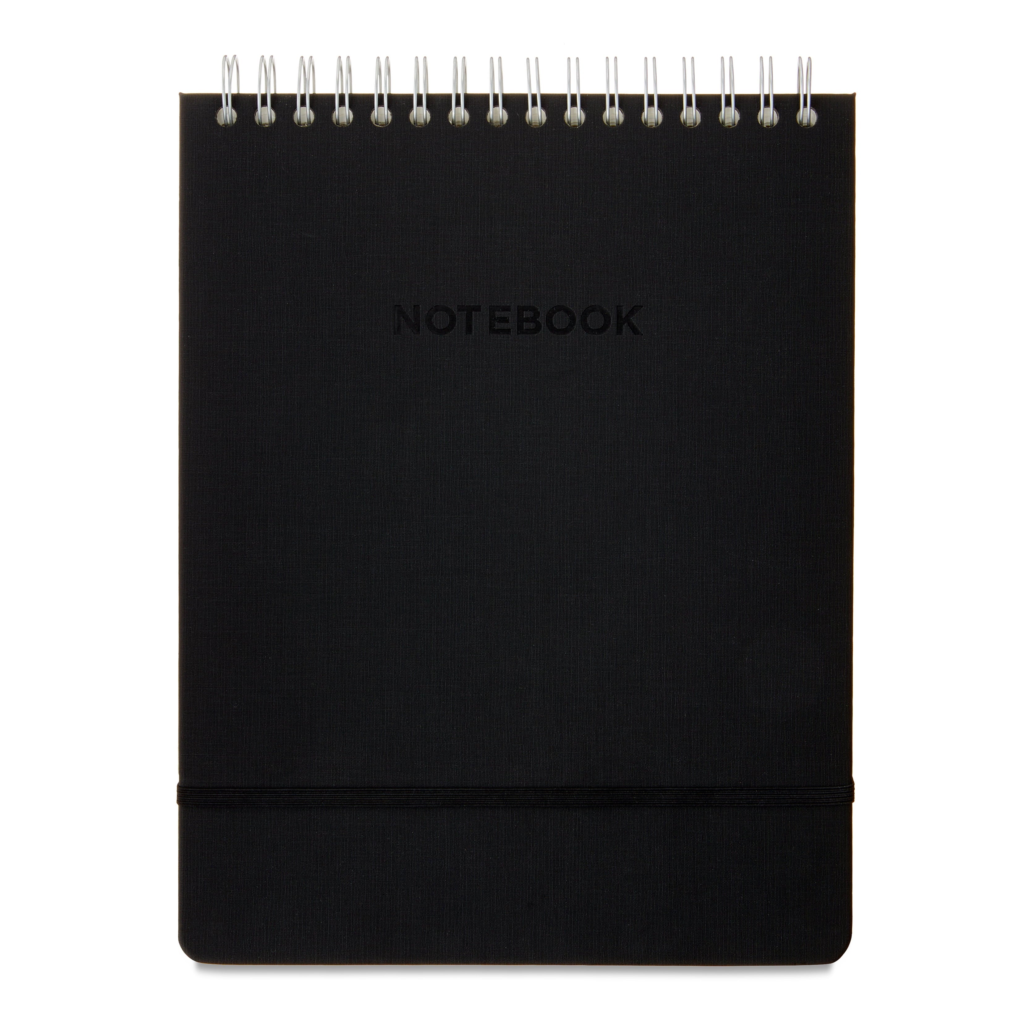 Simulated Leather Notebook, Black, 8.5" x 11", 80 Ruled Sheets, 160 Pages - Image 3