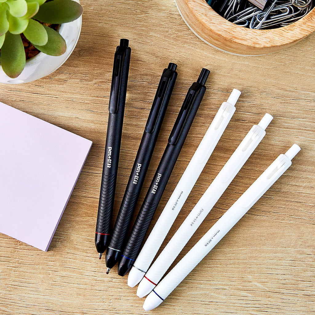 (6 pack) Retractable Gel Pens, 0.7 mm, Assorted Colors, 6 Count - Image 4