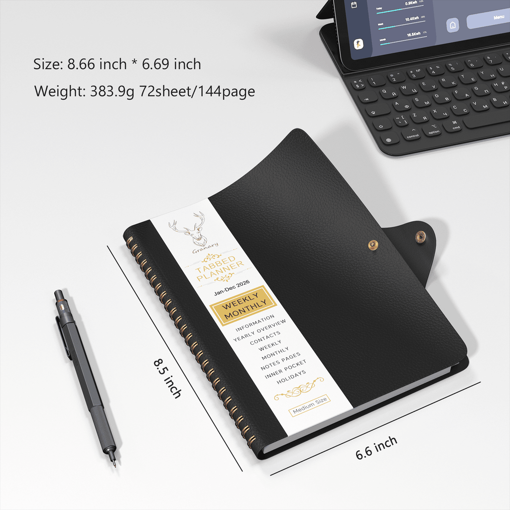 2026 Planner - Academic Weekly & Monthly Planner 2026 with Monthly Label,6.7" x 8.7", Jan. 2026 - Dec. 2026, Daily Pl... - Image 3
