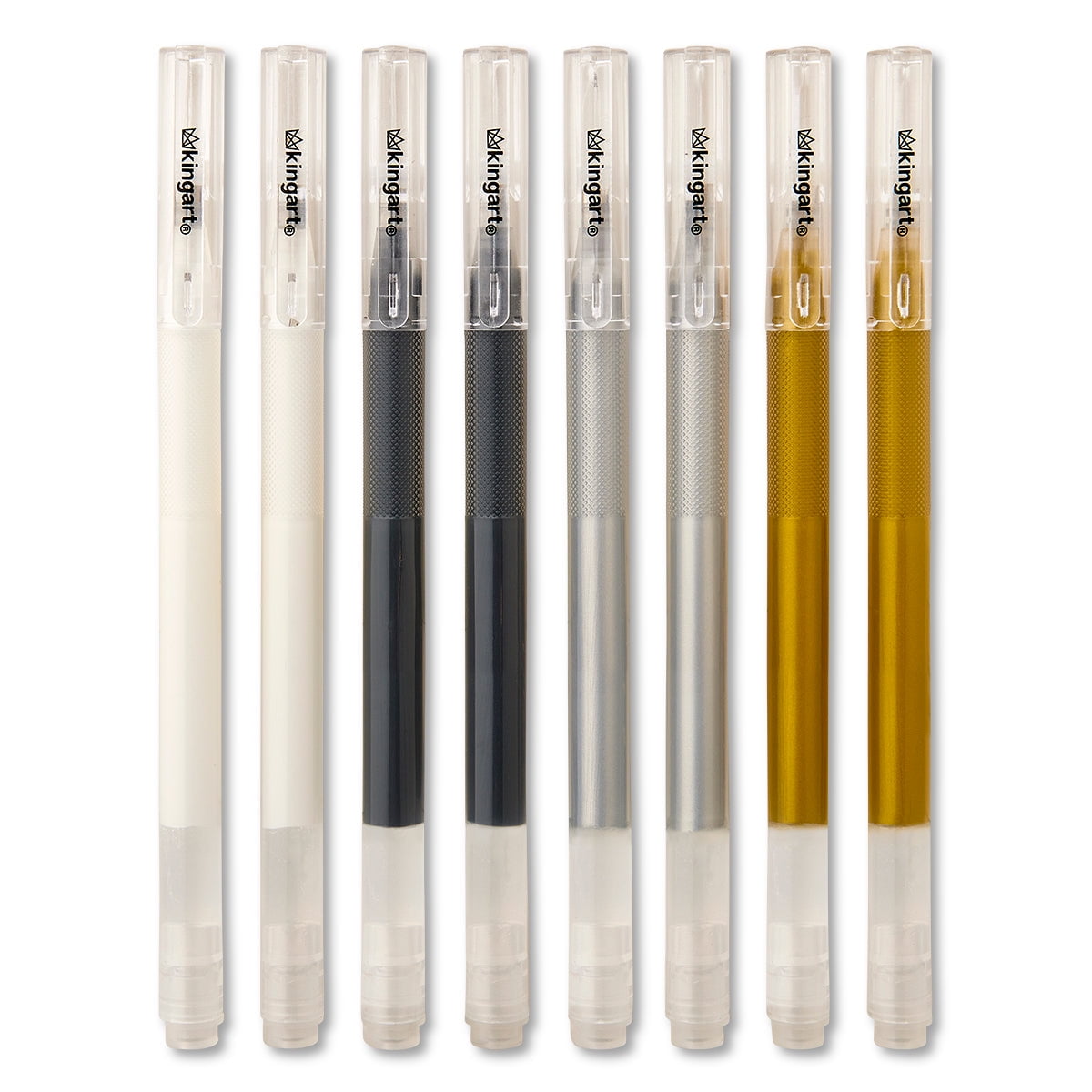 6 PC. BIG INK GEL PENS 1. (GOLD, SILVER,WHITE) - Image 5